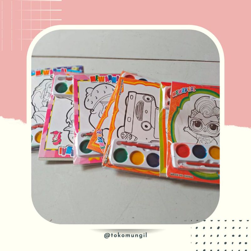 buku mewarnai anak | cat gambar sketsa kartun