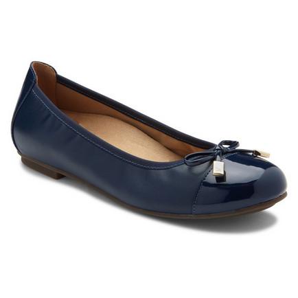 Vionic Minna Navy Ballerina Shoes Wanita - TJ30