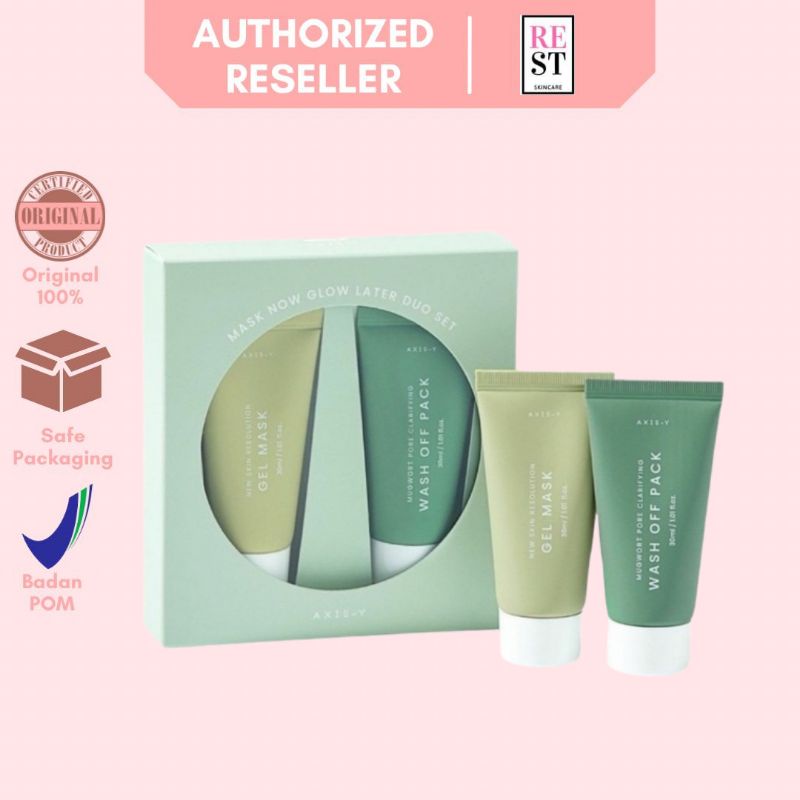 RESTBEAUTY - Axis-Y Mask Now Glow Later Duo Set BPOM