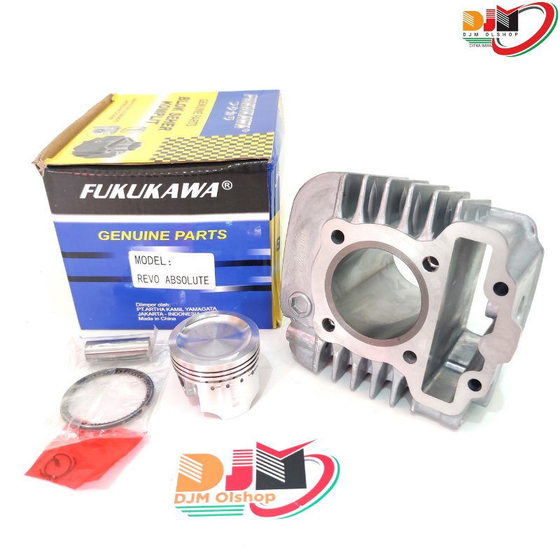 Paket Blok Seher Komplit Plus Piston Kit Revo Absolute Blade 110 Original Fukukawa