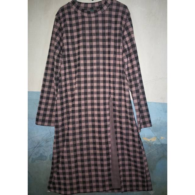 Zara Long Tunik kotak kotak