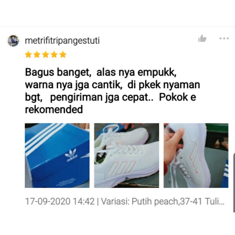 BAYARDITEMPAT Sepatu adidas zoom wanita putih laris olahraga sport joging senam zumba aerobik wanita