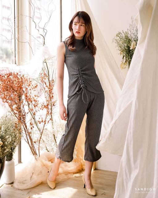 SET KNITT TURLE NECK IMPORT (BJCN988)