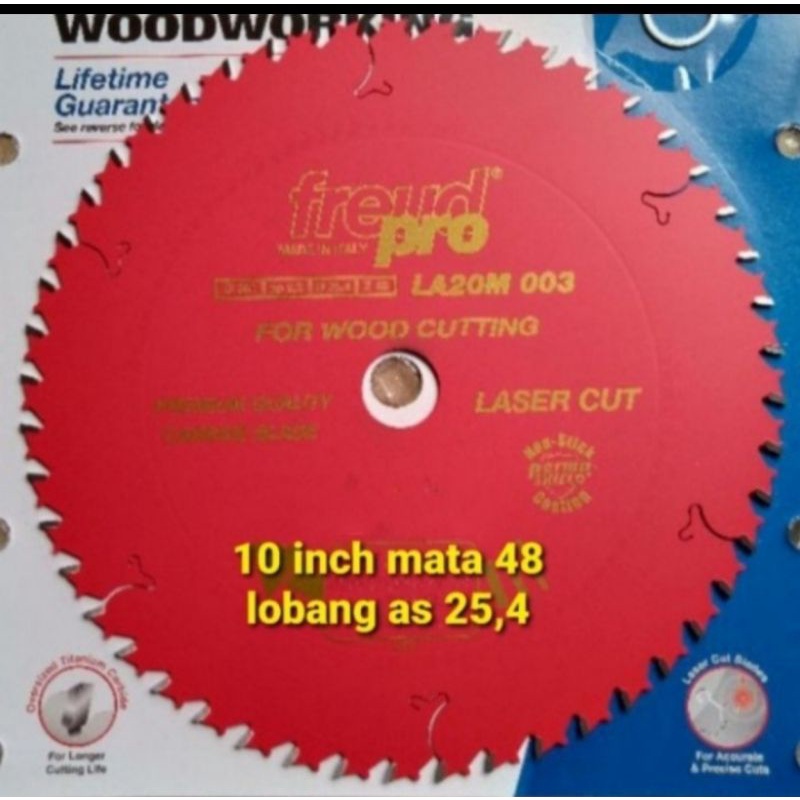 mata gergaji kayu 10 inch x 48 original Italy