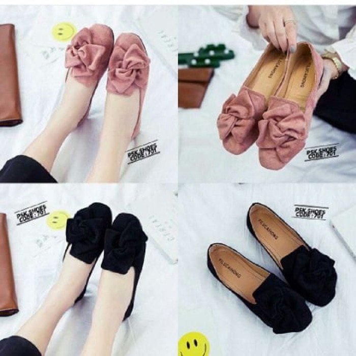 

[MURAH] Flatshoes Pita Gulung - Pink