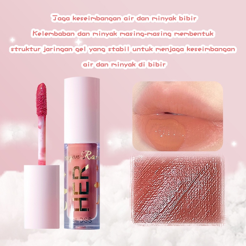 【READY STOCK】DR Waterproof Lipstik Long Lasting Liptint Super Glossy Shiny Moisturizing Non Sticky