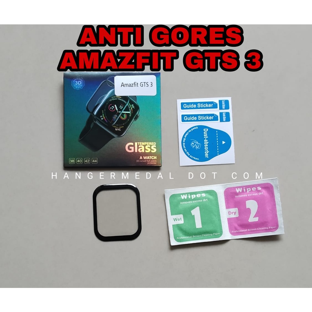 Tempered Glass ANTI GORES Amazfit GTS 3 GTR 3 GTR3PRO Stratos 3 verge pace T-REX Ares BIP