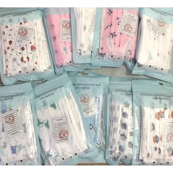 Masker mulut isi 10pcs Motif Anak IMPORT Standar K-POP KPOP KOREA FASHION DISPOSABLE MASK LUCU IMUT