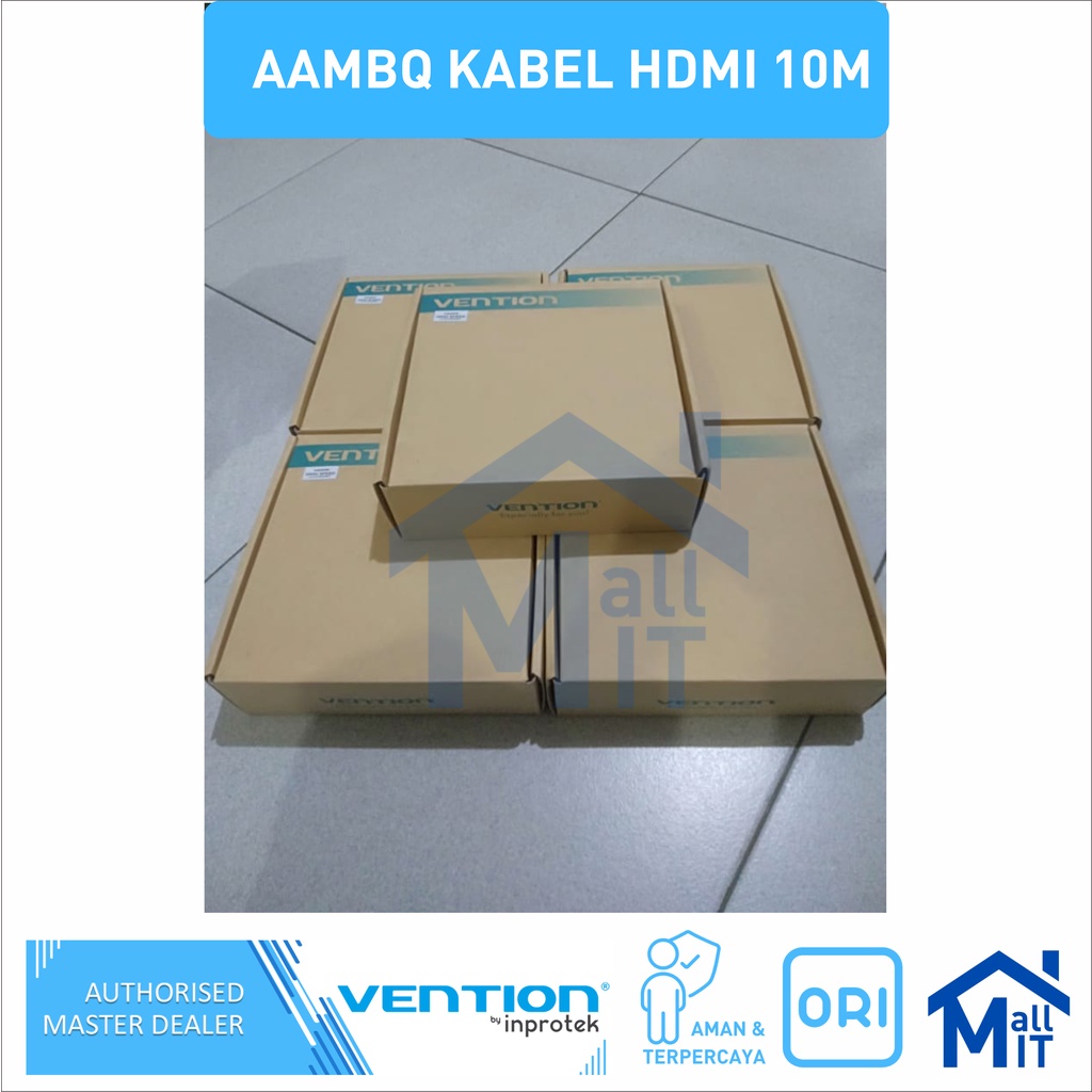 ( Bisa Cod ) Vention Kabel HDMI Engineering 4K 3D Konstruksi Industrial AAM 10m