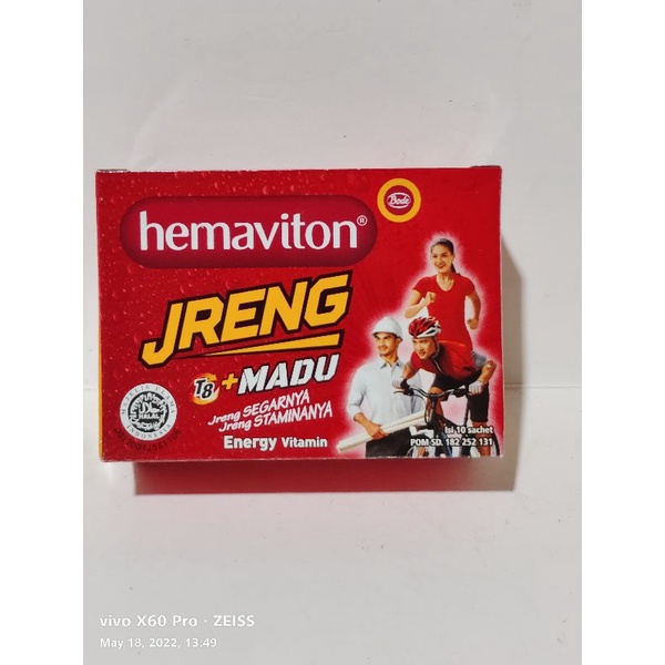 

Hemaviton JRENG 1 Pak @ 10 sachet