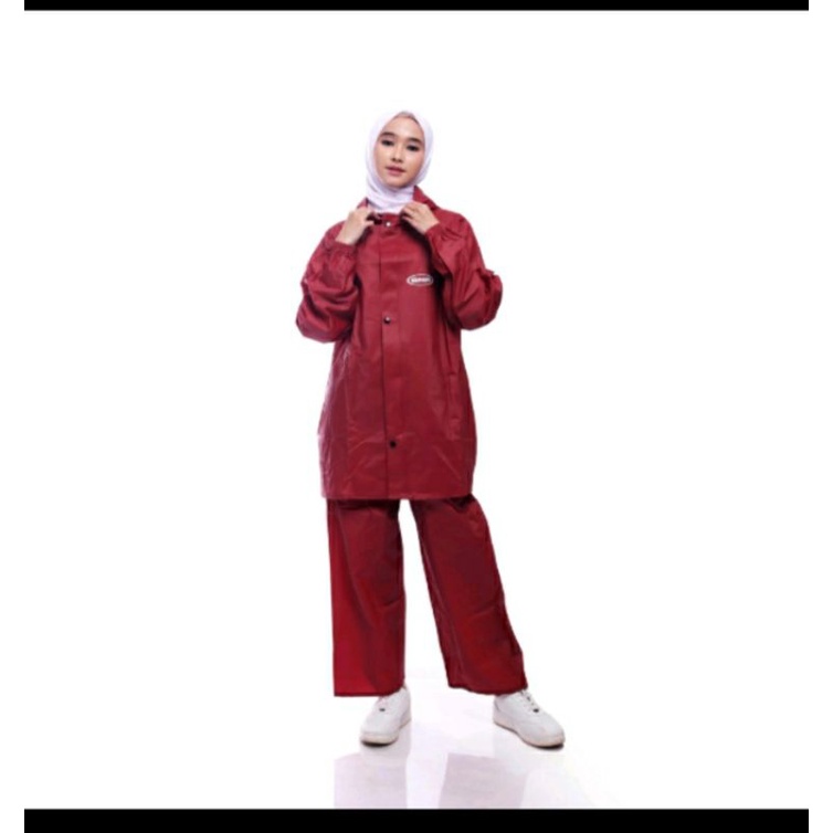 Jas Hujan GNA Bahan PVC 0,25 Tebal Berkualitas,Raincoat Pria Wanita Dewasa Stelan Celana Best Quality