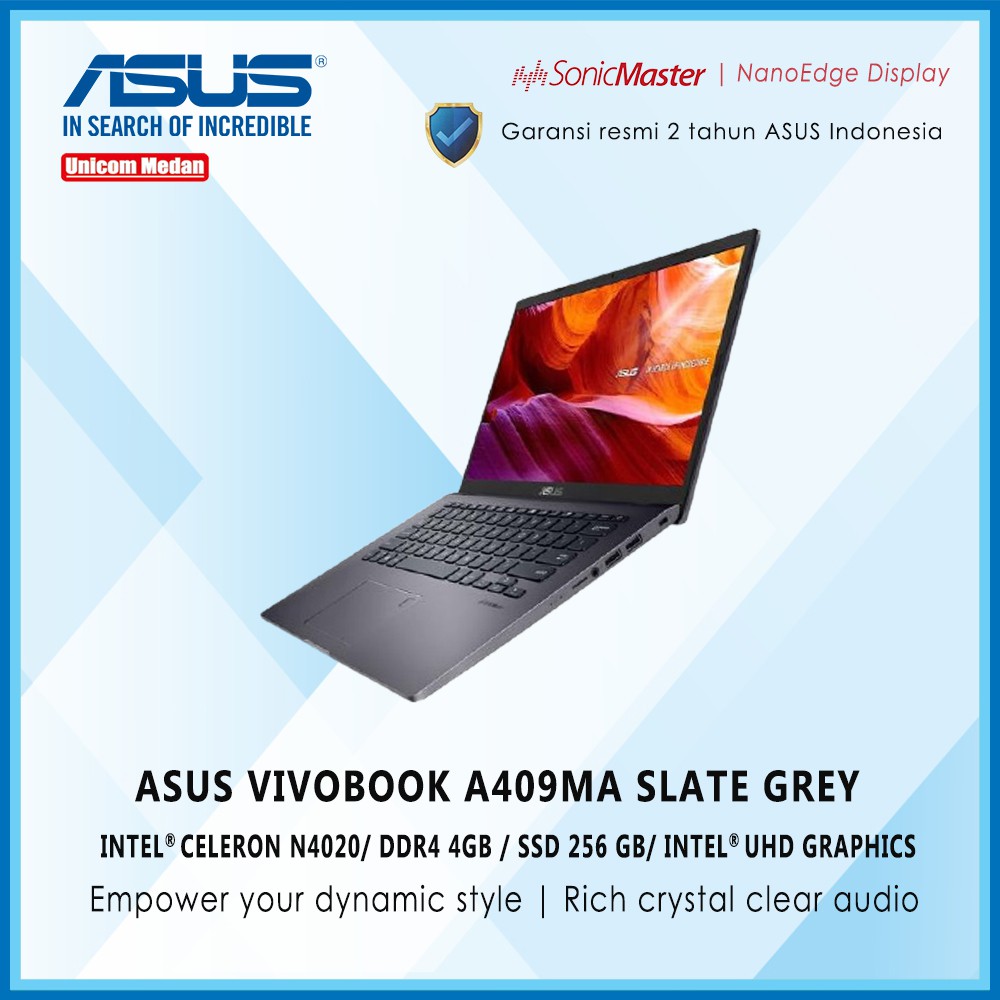 ASUS VIVOBOOK A409MA INTEL N4020 | DDR4 4GB | 256 SSD LAPTOP ASUS