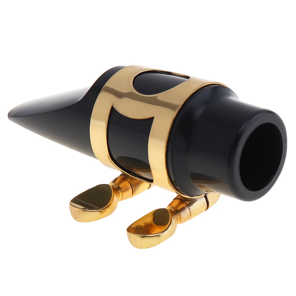 2pcs Mouthpiece Soprano Saxophone Dengan Cap + Klip + Reed + Bantalan Gigi