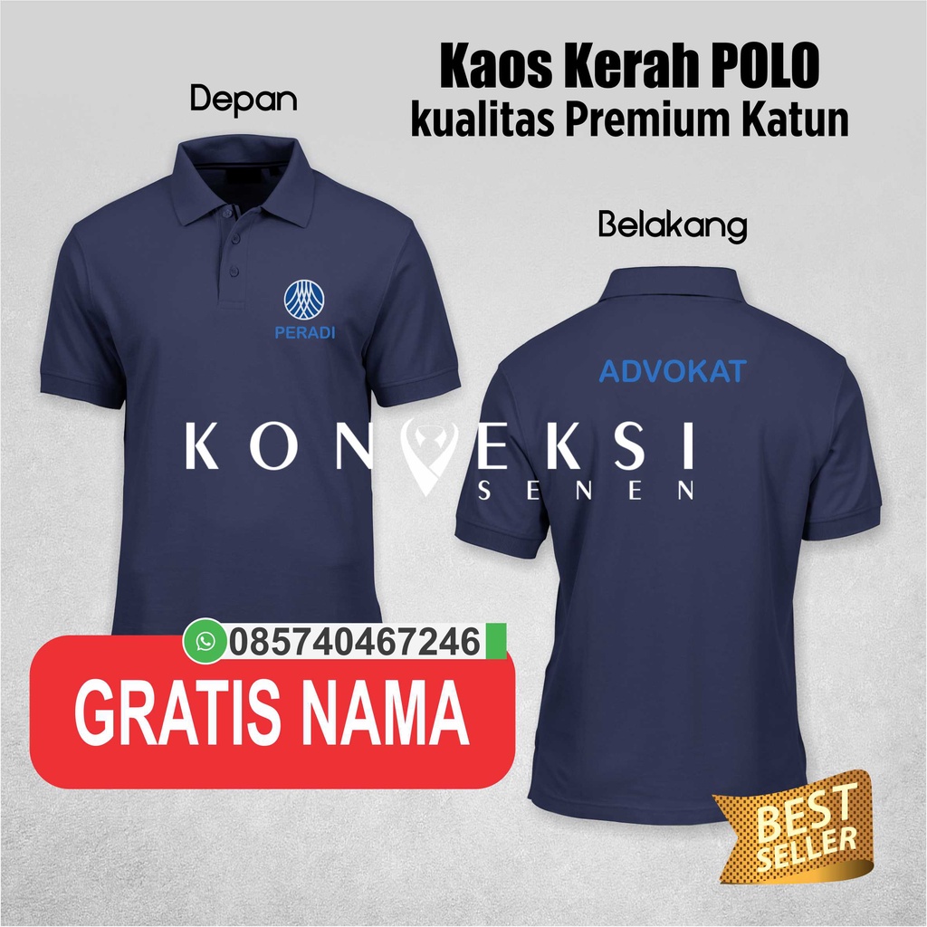 kaos peradi kaos advokat | kaos polo katun