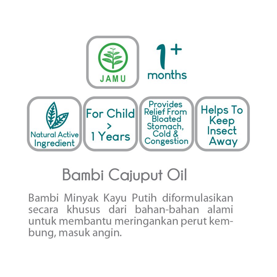 Bambi Minyak Kayu Putih 60ml Minyak Cajuput