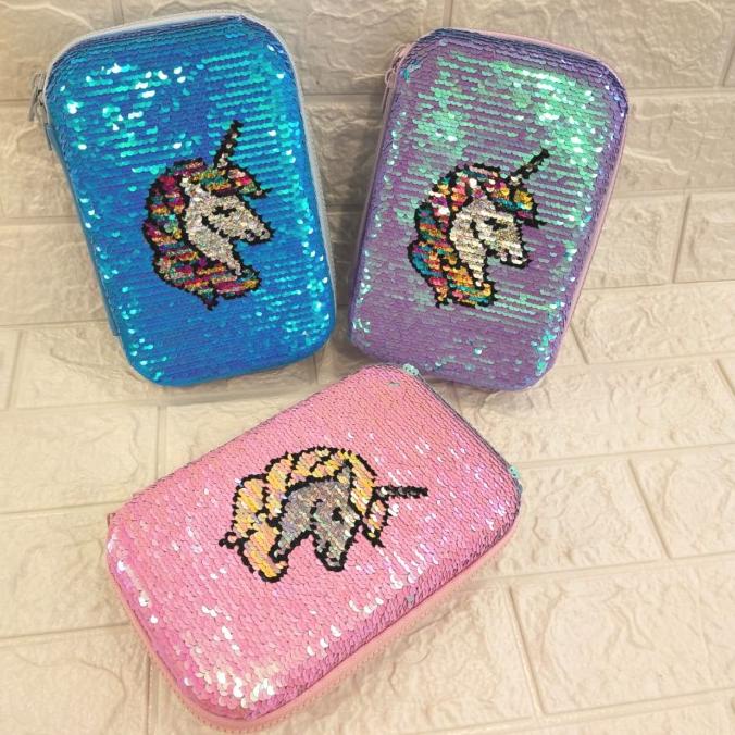 

Ready Tempat Pinsil Sequin Hardcase Unicorn Model Smiggle