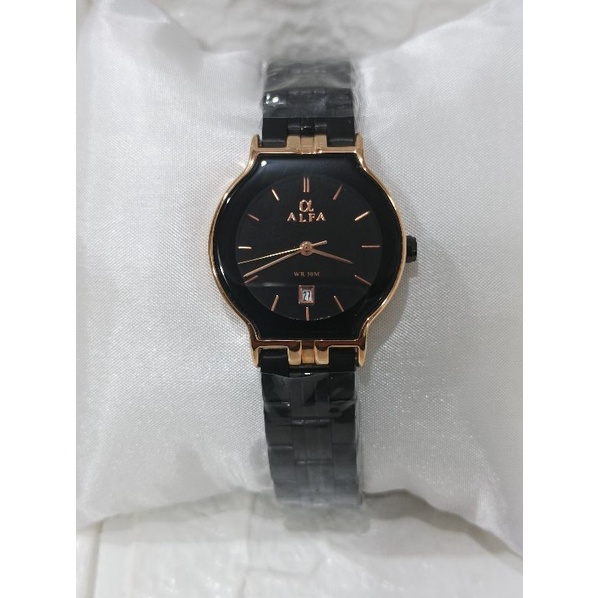ALFA NEW MODEL 88118-L/JAM TANGAN WANITA RANTAI STAINLESS STELL WATER RESISTAINT