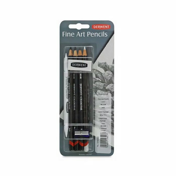 

Stok Ready Derwent Fine Art Pencils Charcoal Blister Pack Murah