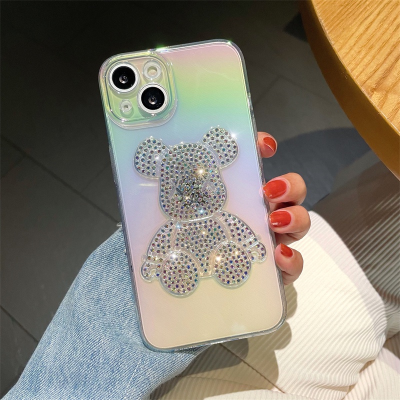 Case Desain Beruang Warna-Warni Untuk iphone 11 12 13 iphone 12 13 pro iphone 11 12 13 pro Max