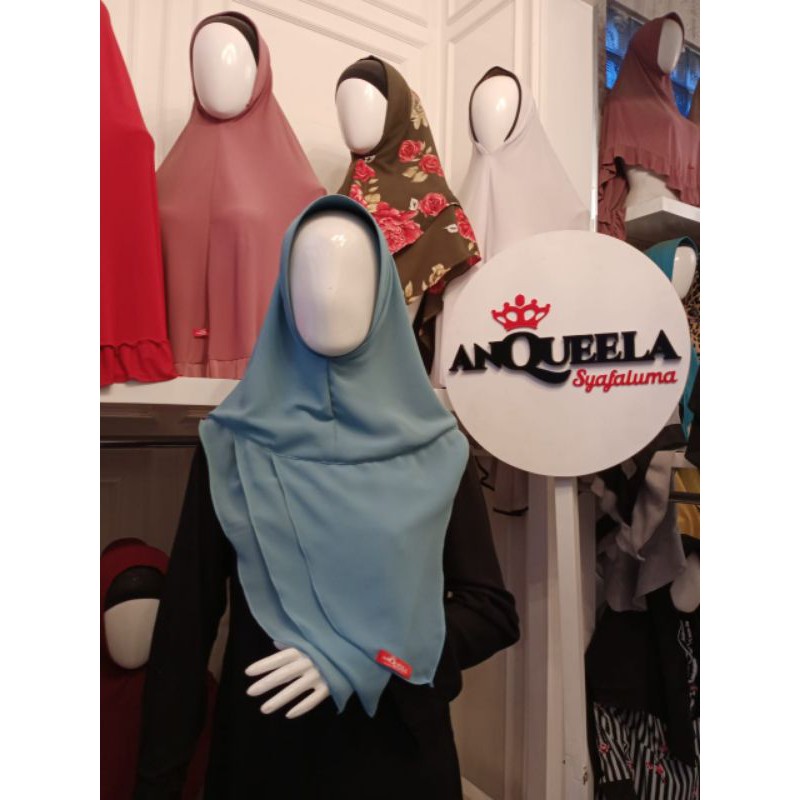 Hijab Terbaru &quot; KHIMAR LEAF CERUTY 3 LAYER ORI ANQUEELA