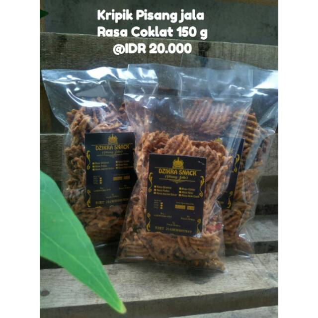 

Kripik Pisang Jala Coklat