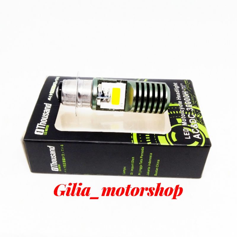 Lampu Depan Motor Led 2 Mata AC/DC K1 H6 1thousand bebek matic