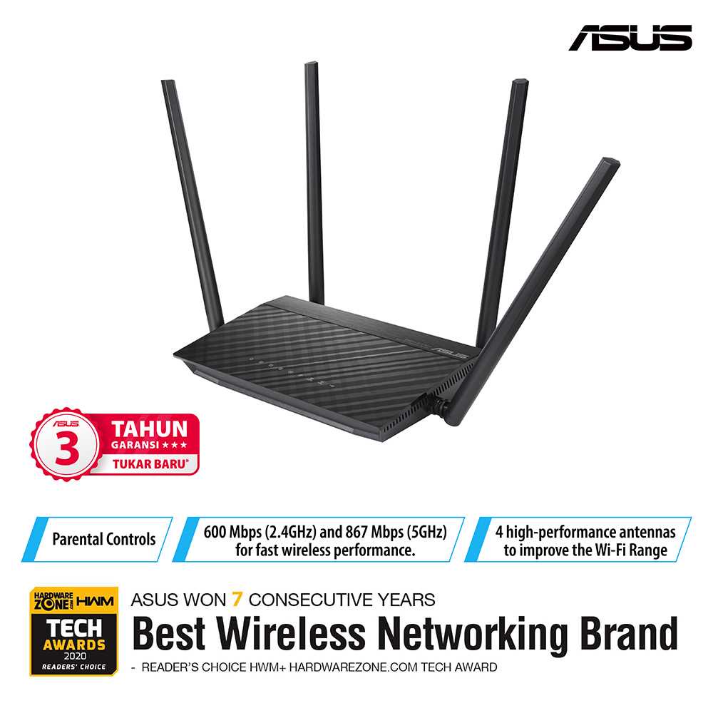 ASUS RT-AC1500UHP AC1500 Dual Band WiFi Router with MU-MIMO High Power