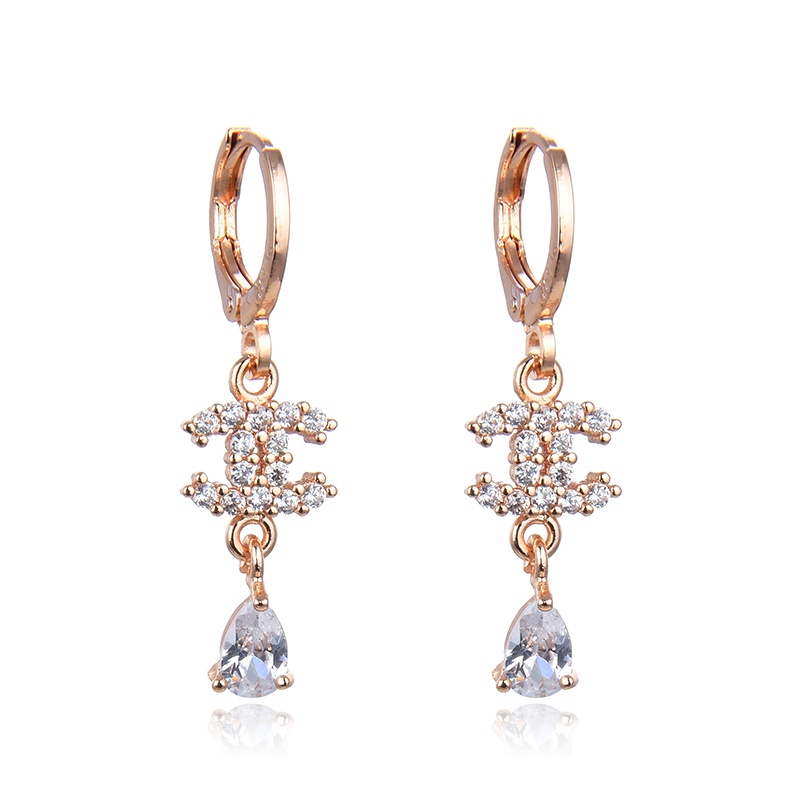 anting titanium wanita emas muda anti karat dewasa tusuk korea asli panjang dan luntur korea style selamanya dewasa 22e