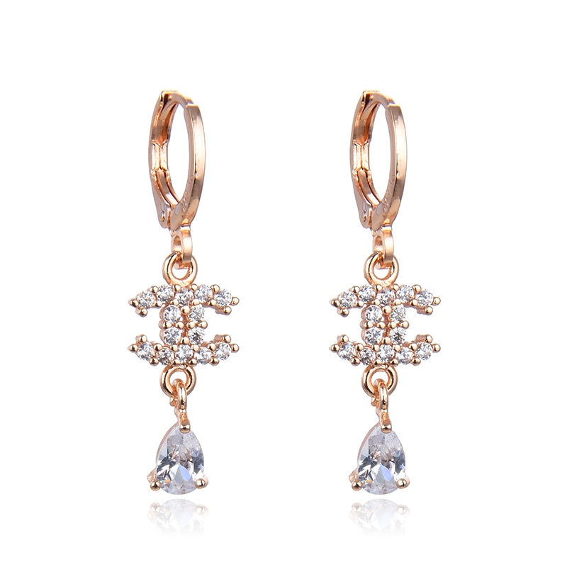 anting titanium wanita emas muda anti karat dewasa tusuk korea asli panjang dan luntur korea style selamanya dewasa 22e