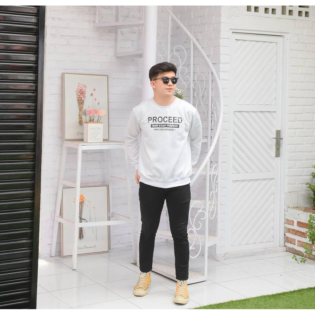 proceed sweater crewneck terbaru wanita pria uptodate