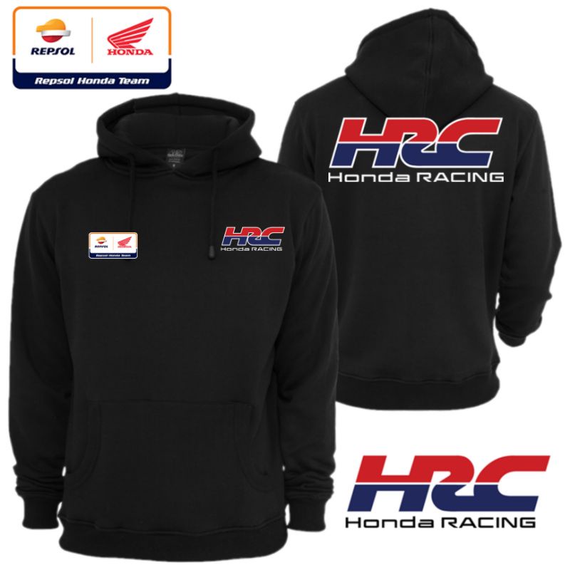 hoodie sweater HRC Honda Racing / Jaket Hoodie HRC Honda Racing Team flecee cotton