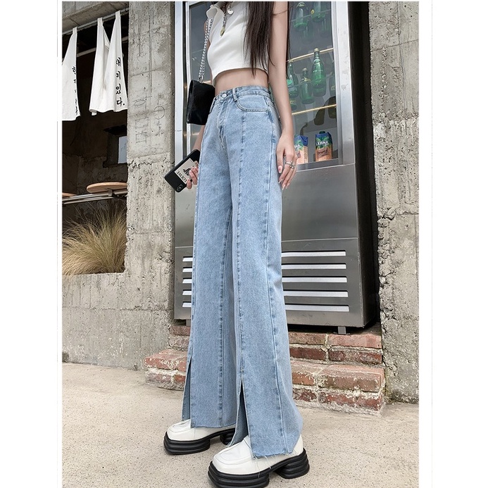 celana jens wanita perpecahan Import / celana jeans stretch wanita korea style / jeans high waist murah