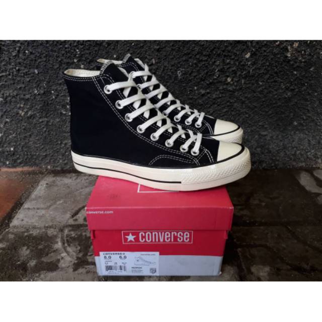 CONVERSE HIGH 70.S BLACK WHITE PREMIUM BNIB MADE IN VIETNAM SIZE 37/38/39/40/41/42/43/44