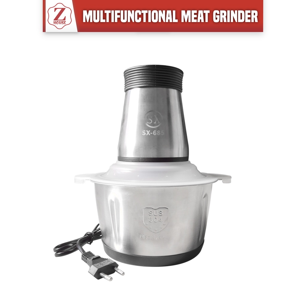 Blender Daging Elektrik Chopper Blender Daging Chopper Meat Blender Elektrik Stainless Steel Chopper Blender Chopper Stainless Multi Fungsi Serba Guna Food Grade Blender Bumbu Dapur Blender Daging Blender Elektrik Bagus