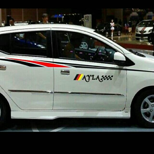 Cutting sticker mobil ayla sticker mobil keren