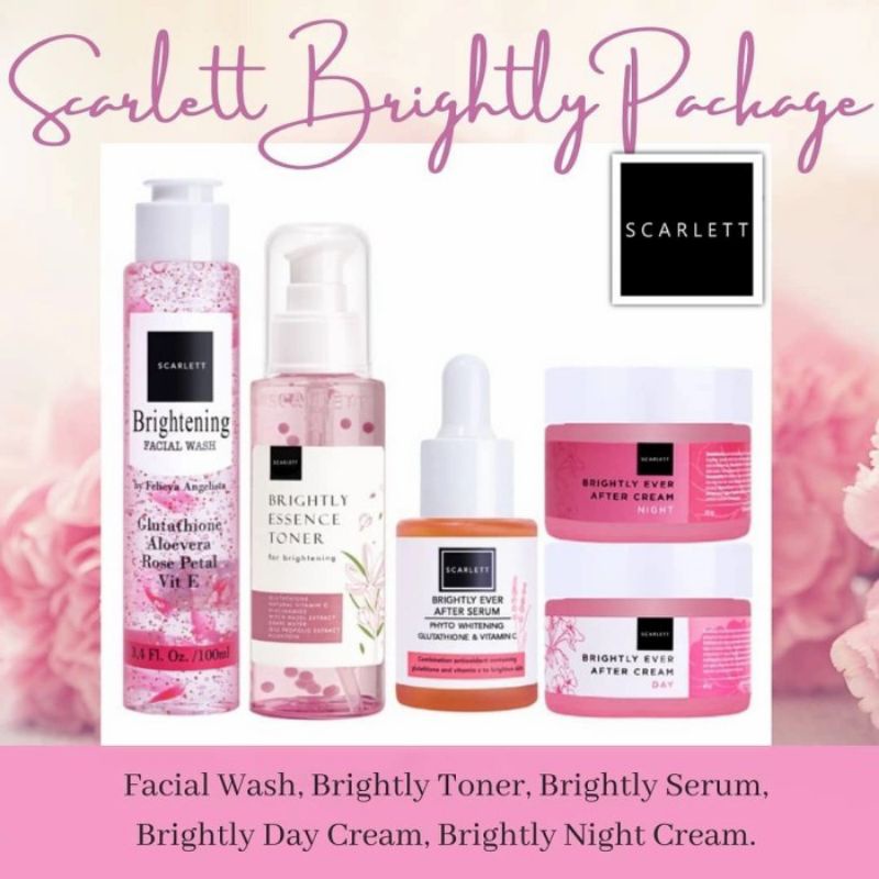 Paket Wajah Acne Scarlett Whitening & Brightly Scarlett Whitening