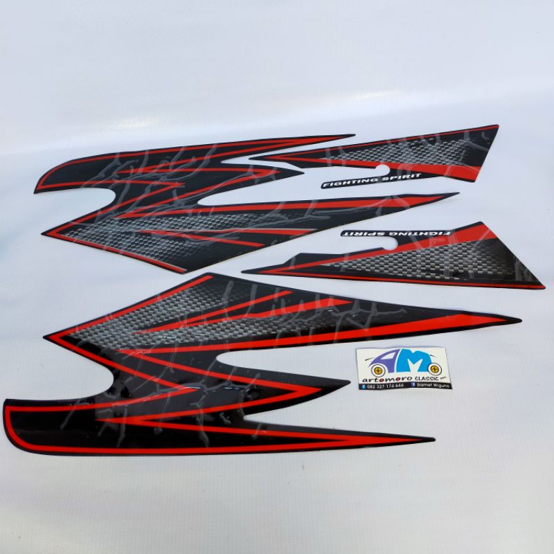 striping Yamaha RX king tahun 2003 vairiasi setriping RX king tahun 2003 variasi sticker RX king tah