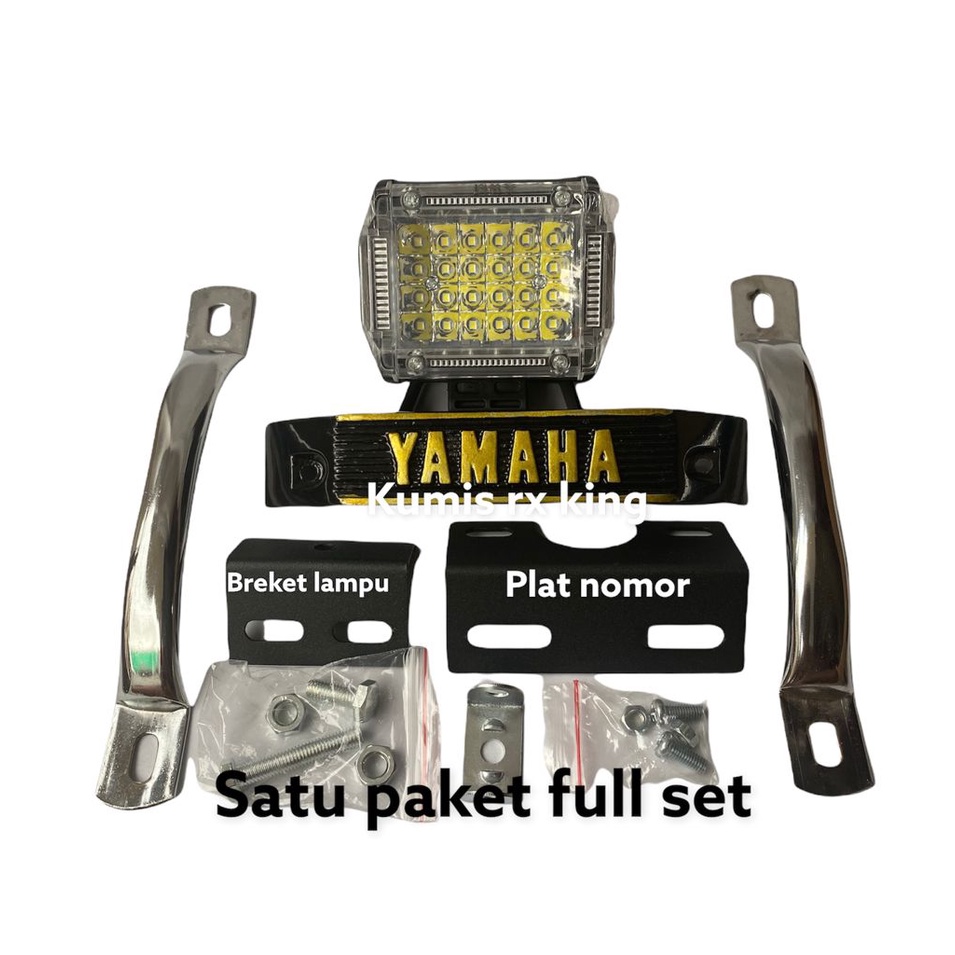 Paket Lampu Led Set Kumis Kumisan Rx King Set Pangkon Breket Full Set