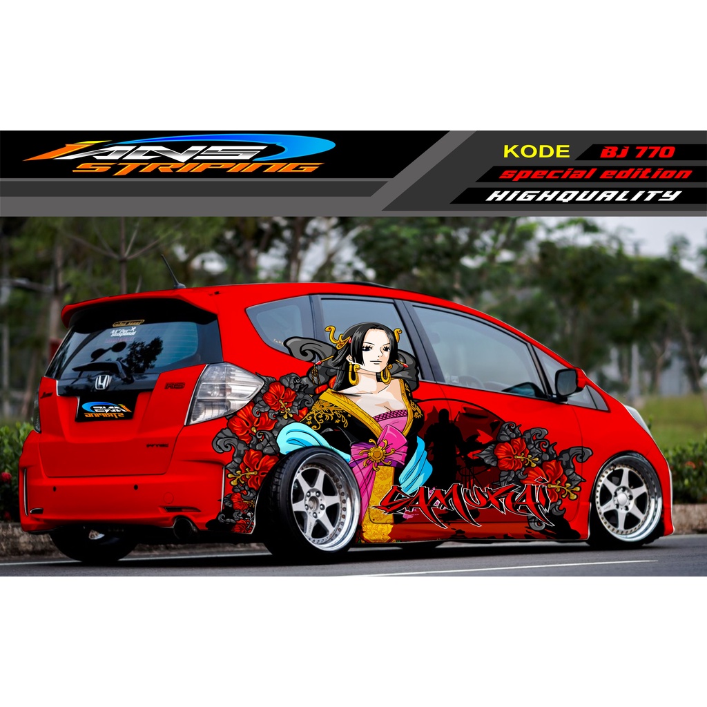 VARIASI STICKER MOBIL HONDA BRIO AGYA JAZZ AVANZA YARIS / DECAL STICKER MOBIL JAZZ / STIKER MOBIL