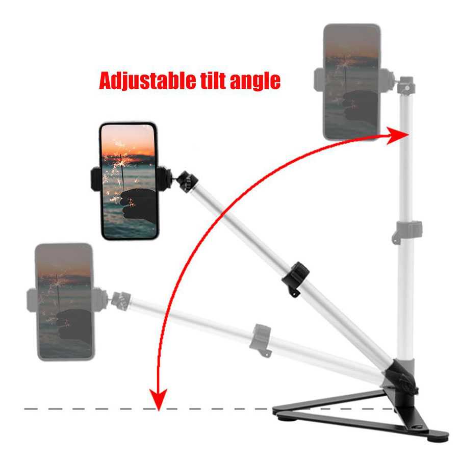 (BISA COD) FTIHSHPTebru Overhead Tripod Photo Studio Stand Photography Bracket - TB10