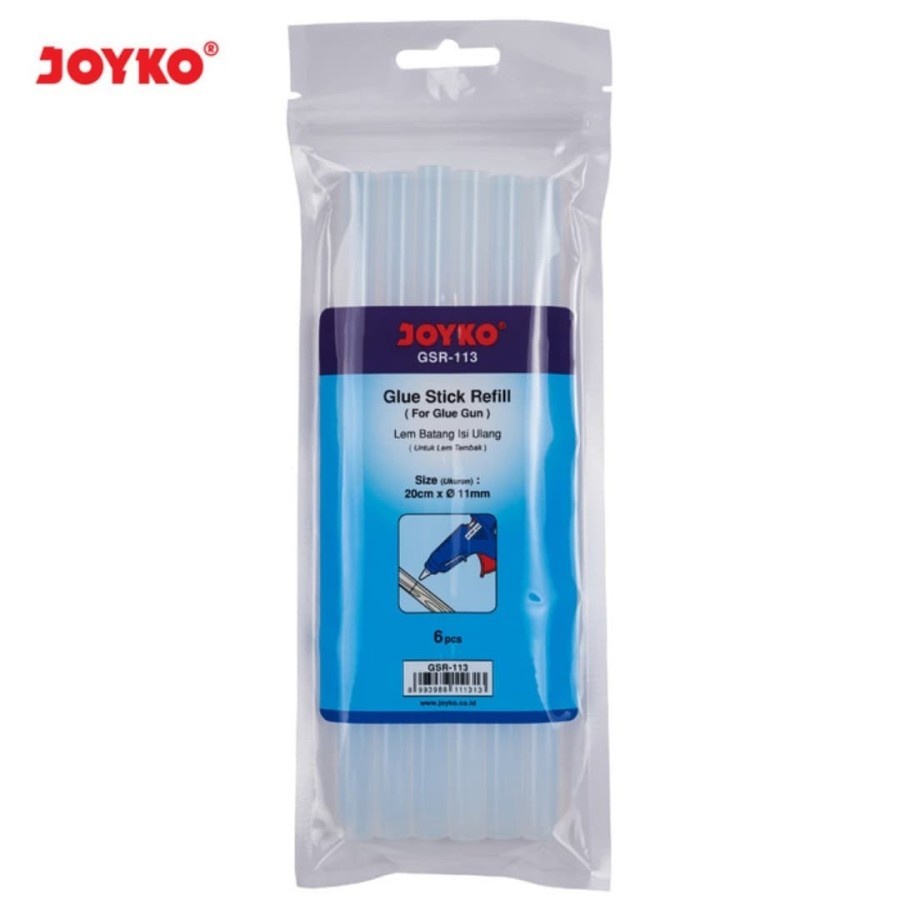 

Lem Tembak Besar JOYKO GSR113 isi 6/Glue Stick Refill/Lem Bakar Lilin