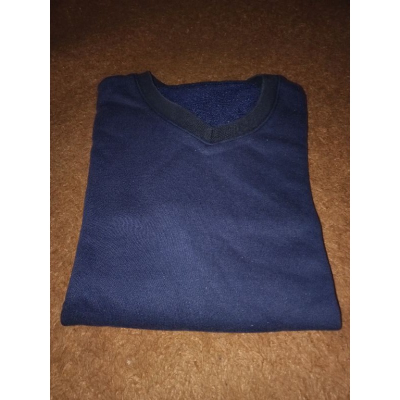 (CEK DESKRIPSI) CREWNECK DARK BLUE UNIQLO