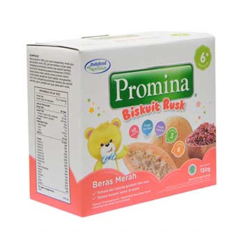 Promina Biscuit Rusk Camilan Bayi 6-24 Bulan 130Gram Biskuit Bayi