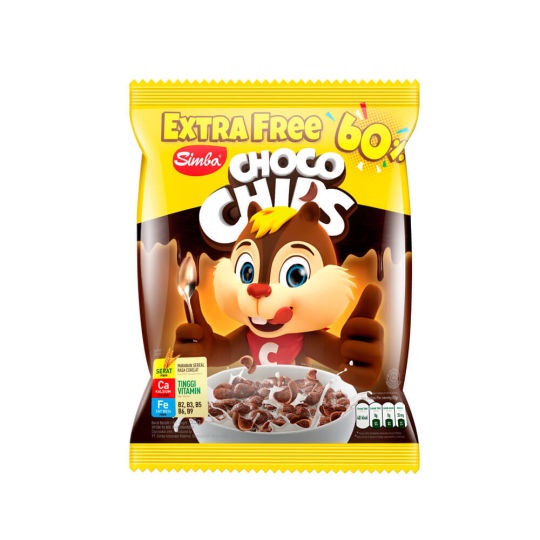 Simba Choco Chips coklat/Simba Choco Chips Strawberry 55gr