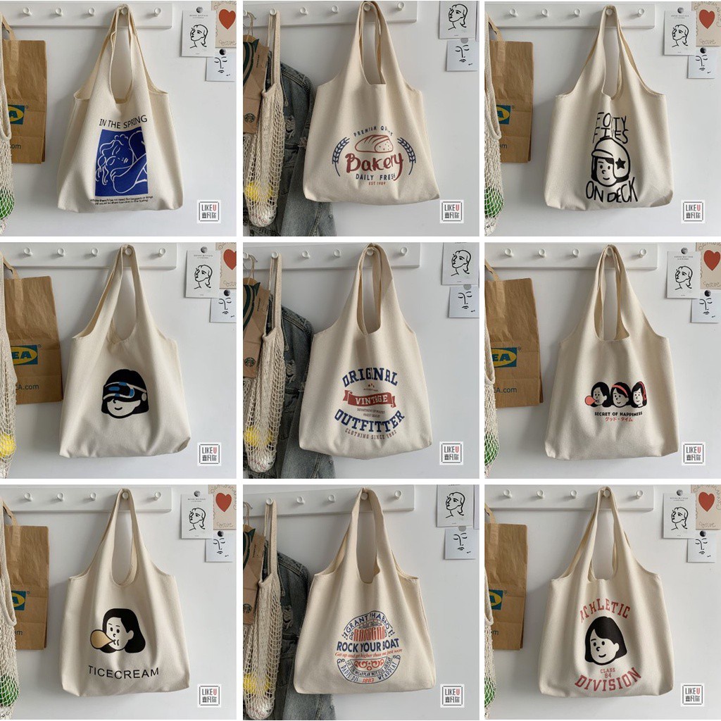 [LOKAL] DOMMO - D1585 NEW Totebag Vintage Populer Tas Tote BIG