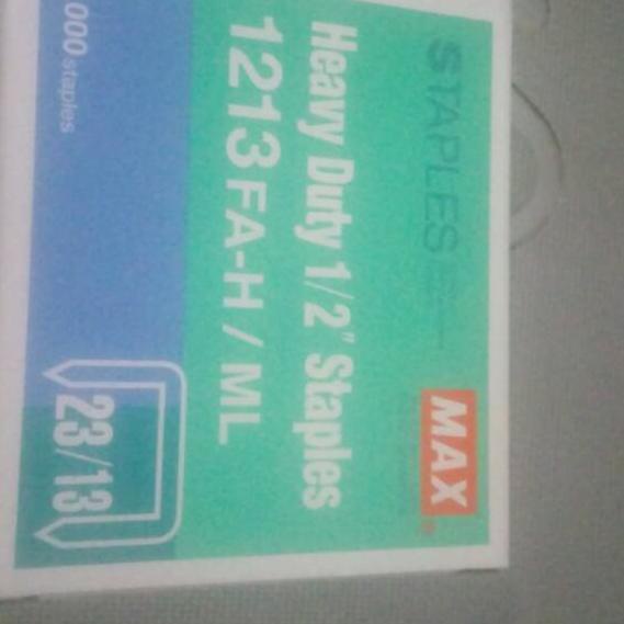 

Flash Sale ISI STAPLER BESAR 12/13MERK MAX ✓