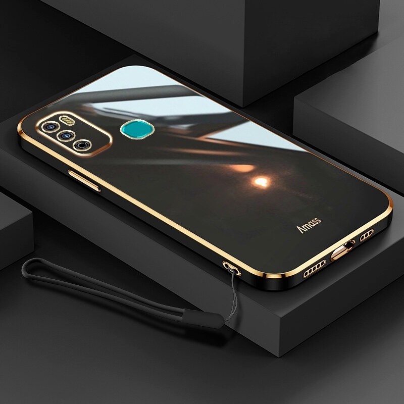 Andyh Soft case Silikon Dengan lanyard Untuk Infinix Hot 9 Play X680 X680B X680C