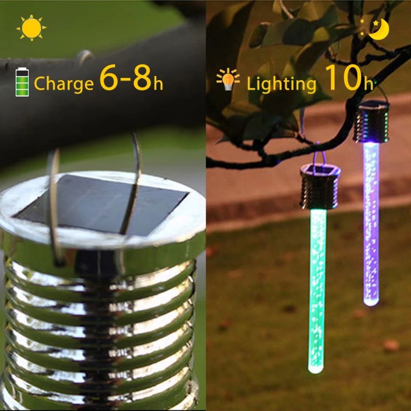 Lampu Gantung Warna-Warni Gradasi RGB Tenaga Surya Untuk Dekorasi Pesta Ulang Tahun / Outdoor