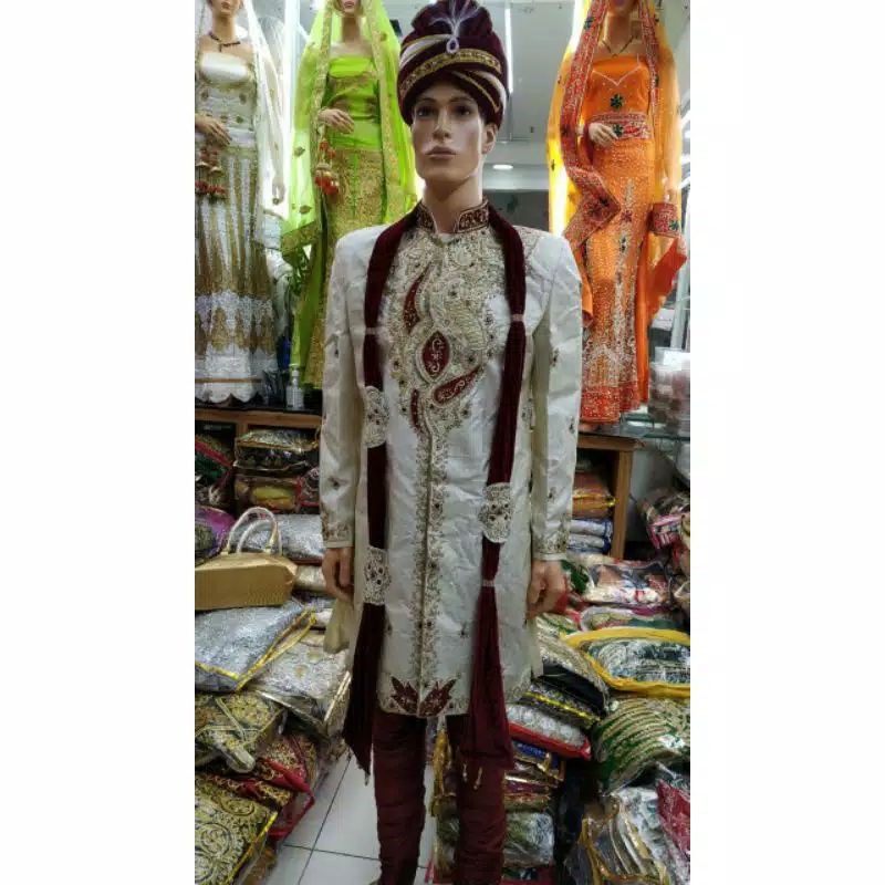 sherwani laki laki full set / baju india cowok / baju india pengantin / baju india wedding