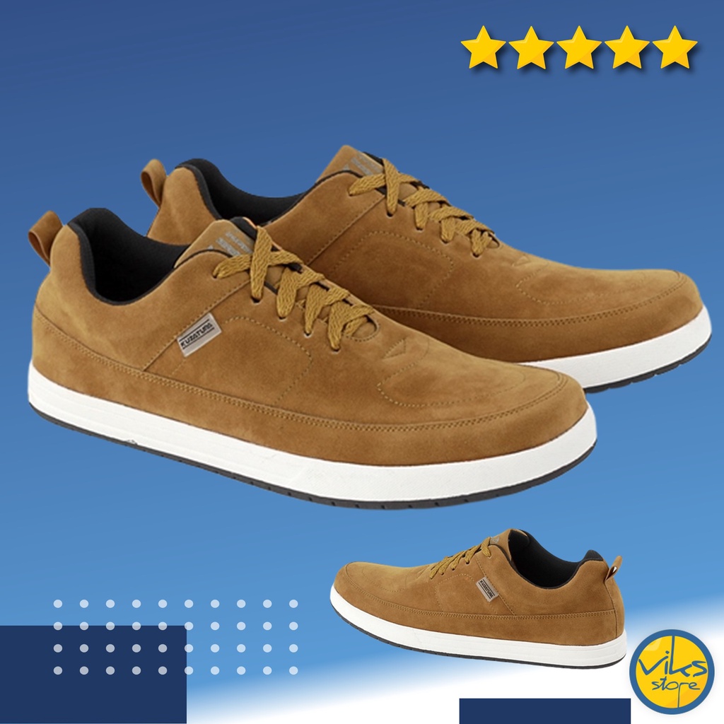 Sepatu Sneakers Pria Cowok Tali Style Casual Distro Kuzatura Original Suede Lokal Premium Elegan Olah Raga